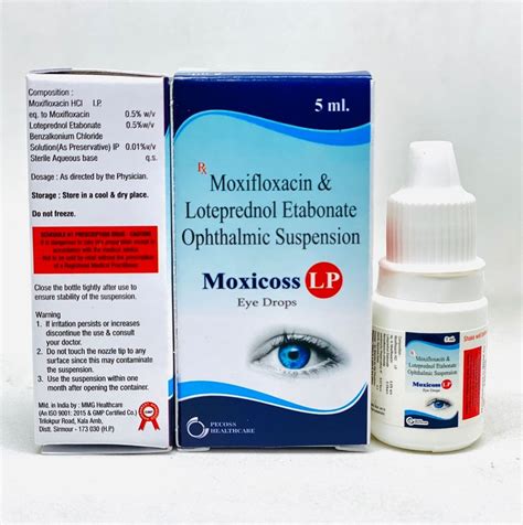 Moxicoss Lp Eye Drops Moxifloxacin Hcl Loteprednol Etabonate