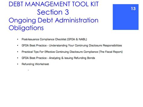 KCSOS DEBT Toolkit November 7 DEBT MANAGEMENT TOOL KIT How To Find It