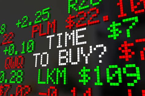 Time to Buy Stock Market Investment Timing 3d Illustration - Financial ...