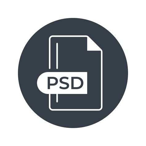 Icono De Formato De Archivo Psd Icono Relleno De Extensi N Psd