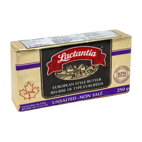 Lactantia Premium Unsalted European Style Cultured Butter 250 g Voilà