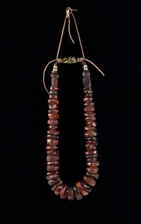 Nomad Bead Merchants Collection Necklace Of Roman Era Amber Beads