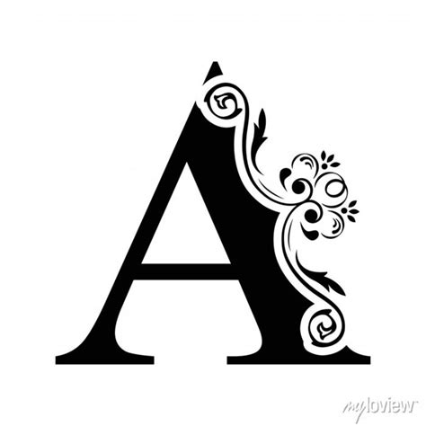 A Alphabet In Flower