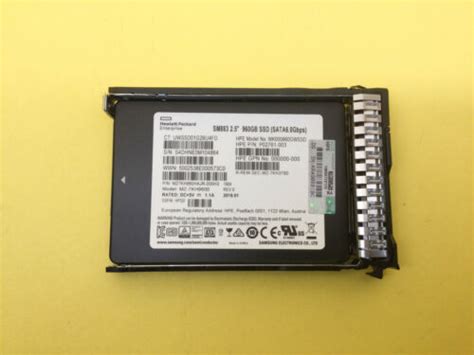 P B Hpe Gb Sata G Mixed Use Sff Sc Ssd P Ebay