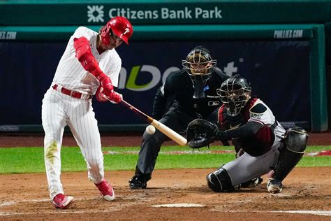 Bryce Harper And The Phillies Big Bats Go Quiet In Nlcs Dumped By Diamondbacks In Game 7