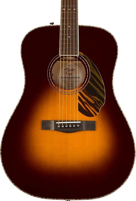 Fender Pd E Dreadnought Acoustic Guitar Ovangkol Reverb