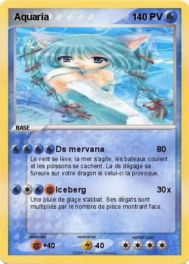 Pokémon Aquaria Ds Mervana Ma Carte Pokémon