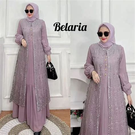 Jual Gamis Burkat Terbaru 2024 Lebaran Wanitagamis Pesta Mewah Elegan