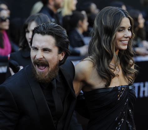 Hollywood Stars Christian Bale With His Wife Sibi Blazic In Pictures 2012