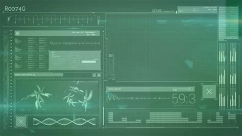 Animation Infographic Interface Dna Helix Glowing Stock Footage Video (100% Royalty-free ...