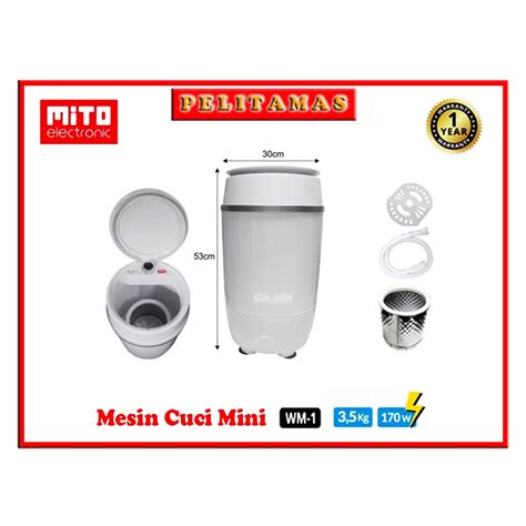 Jual Mitochiba Mesin Cuci Portable Kg Mito Wm Wm Shopee