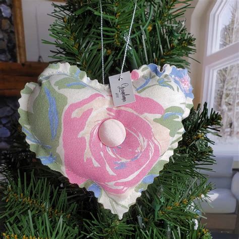 Custom Memorial Heart Ornament From Clothes