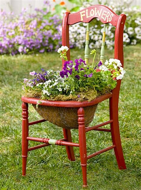 Cool Chair Planter Ideas For Home And Garden Balcony Garden Web