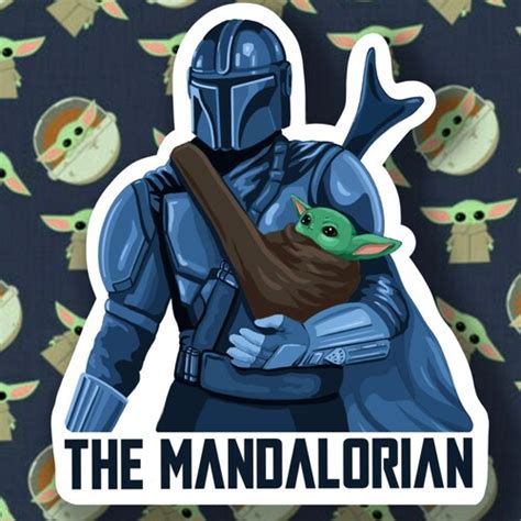 The Mandalorian Sticker Set 2 Season 2 Pack Of 8 Stickers Etsy