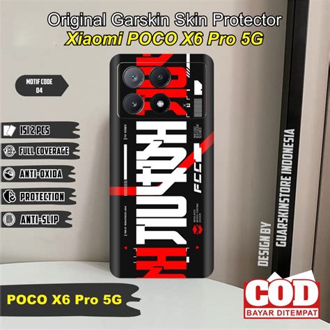 Jual Garskin S Skin Protector Xiaomi POCO X6 Pro 5G Motif 01 05 Bisa