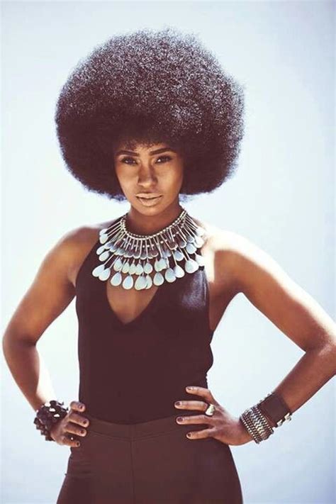 Afro Power Beautiful Black Hair Natural Hair Styles Big Hair