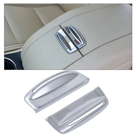 DWCX 2x Car Styling Chrome Plated Armrest Storage Box Cover Trim Fit