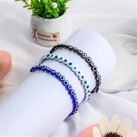 Pcs Color Evil Eye Beads Set Wholesale Resin Mixed Color Diy