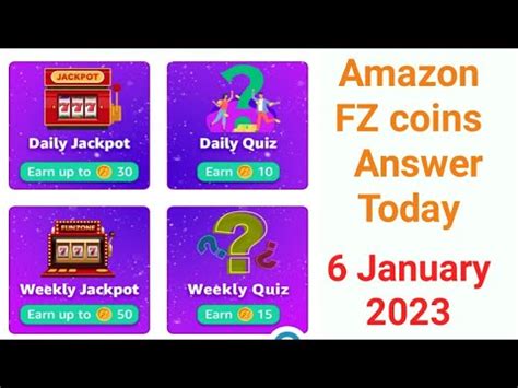 Amazon FZ Coins Answers Today Amazon Quiz Today 6 January 2023