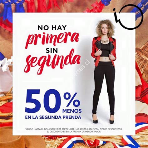 Promoción IO 50 de descuento menos en la segunda prenda Cazaofertas