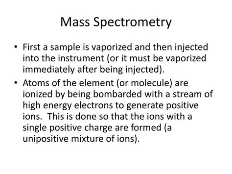 Ppt Mass Spectrometry Powerpoint Presentation Free Download Id 3590605