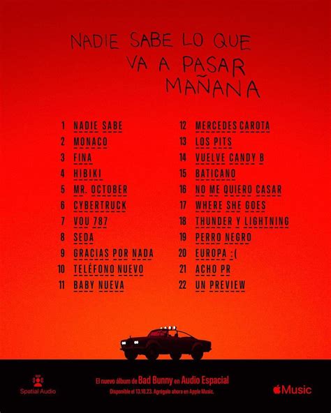 Bad Bunny ‘Nadie Sabe Lo Que Va a Pasar Mañana’ Tracklist Revealed ...