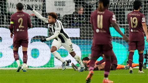 UEFA Champions League Juventus Stun Struggling Manchester City