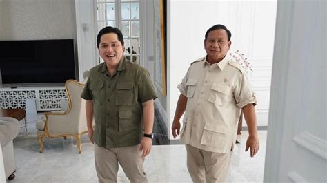 Gerindra Sebut Erick Thohir Tak Akan Masuk Struktur Tim Kampanye