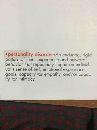 Personality Disorders Flashcards Quizlet