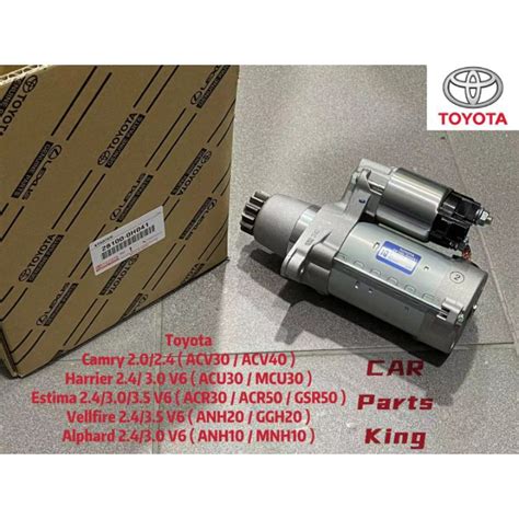 Original Toyota Camry Harrier Estima Vellfire Starter Shopee