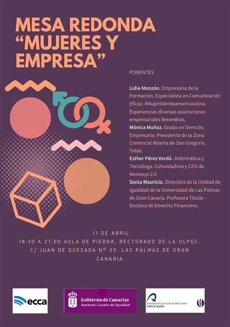 La ULPGC Acoge La Mesa Redonda Mujeres Y Empresa ULPGC