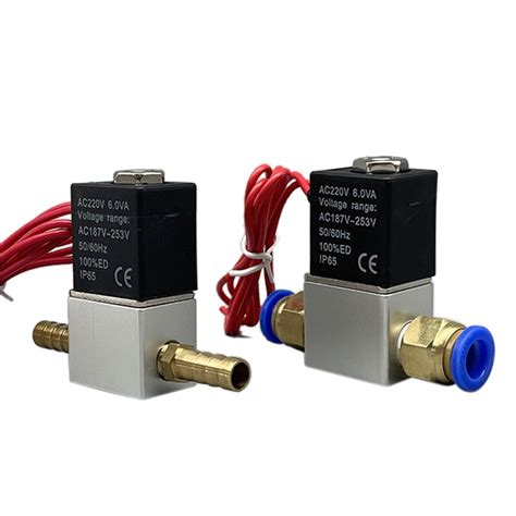 Válvula Solenoide eléctrica neumática de 12V 24V 220V 2 posiciones