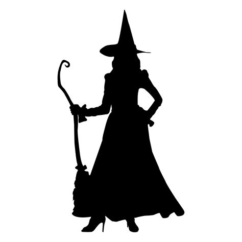 Witch Silhouette SVG Halloween SVG Withcy SVG Halloween Clip Art Witch ...