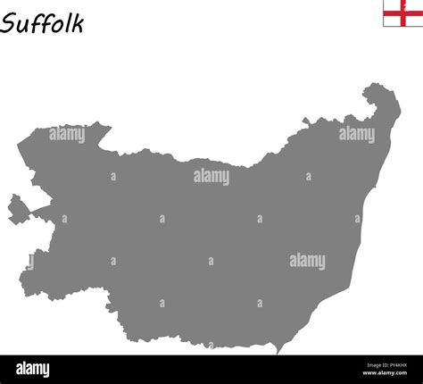 Map of suffolk, uk hi-res stock photography and images - Alamy