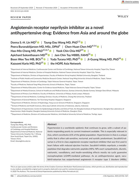 PDF Angiotensin Receptor Neprilysin Inhibitor As A Novel