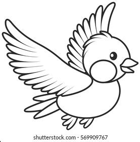 Flying Bird Clipart Black And White