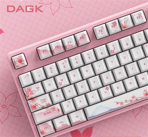 Pink Sakura Keycaps Set Cherry Keycaps Set OEM Keycap set | Etsy