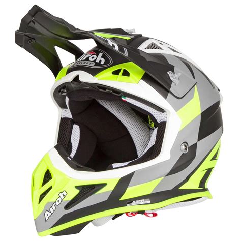 Airoh Mx Helmet Aviator Ace Trick Yellowmatte Maciag Offroad