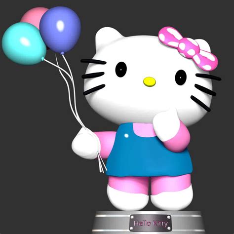 Co3d Hello Kitty With Ballons