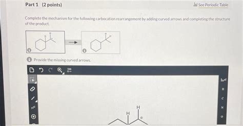 Solved Complete the mechanism for the following carbocation | Chegg.com