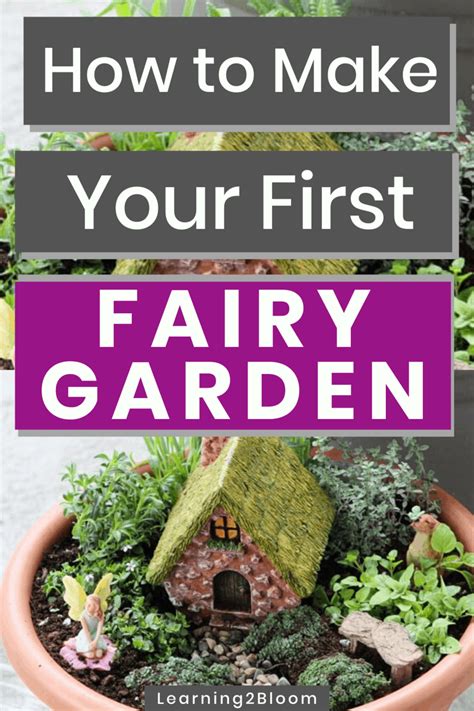 How to Create Your 1st DIY Fairy Garden - Learning2Bloom