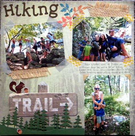 Hiking Vacation Scrapbook Hiking Photo