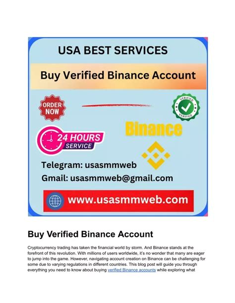 PPT Buy Verified Binance Account PowerPoint Presentation Free