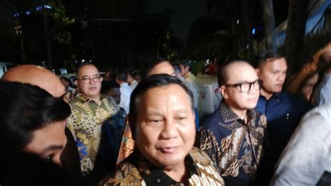 Prabowo Datangi Open House Lebaran Di Rumah Dinas Menko Airlangga