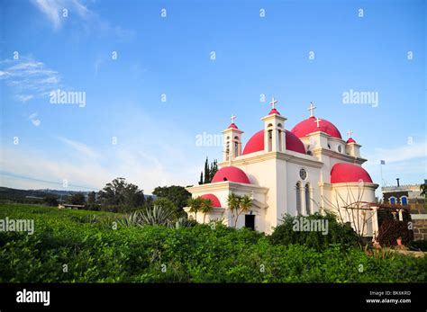 Israel Capernaum By The Sea Of Galilee The Greek Orthodox Church Of