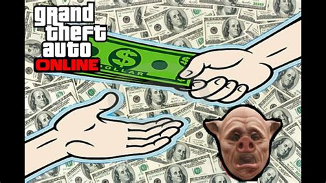 Como Dar Dinero A Un Amigo Gta V Online Youtube