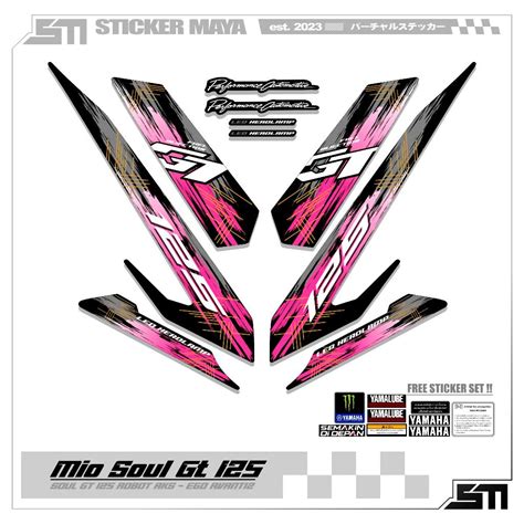 Striping Mio Soul Gt Motif X Ego Avantiz Bluecore Robot Mio