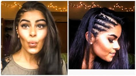 Tight Braids On Side Of Head With Straightening Techniques Aarushi