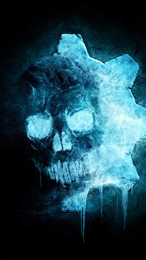 Gears 5, Skull, Logo, 4k, - Gears Of War Iphone - 2160x3840 Wallpaper - teahub.io