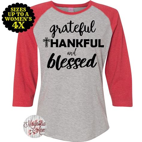 Grateful Thankful Blessed Thankful Shirt Fall Shirt Fall Raglan